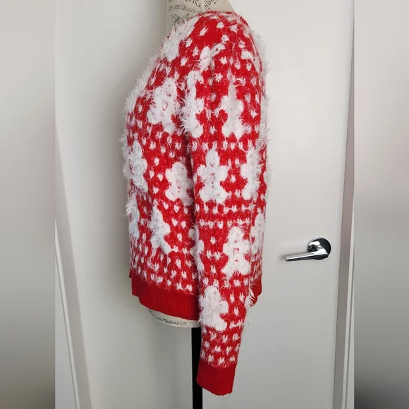 Eyelash Knit Gingerbread Christmas Sweater - Picture 2 of 9